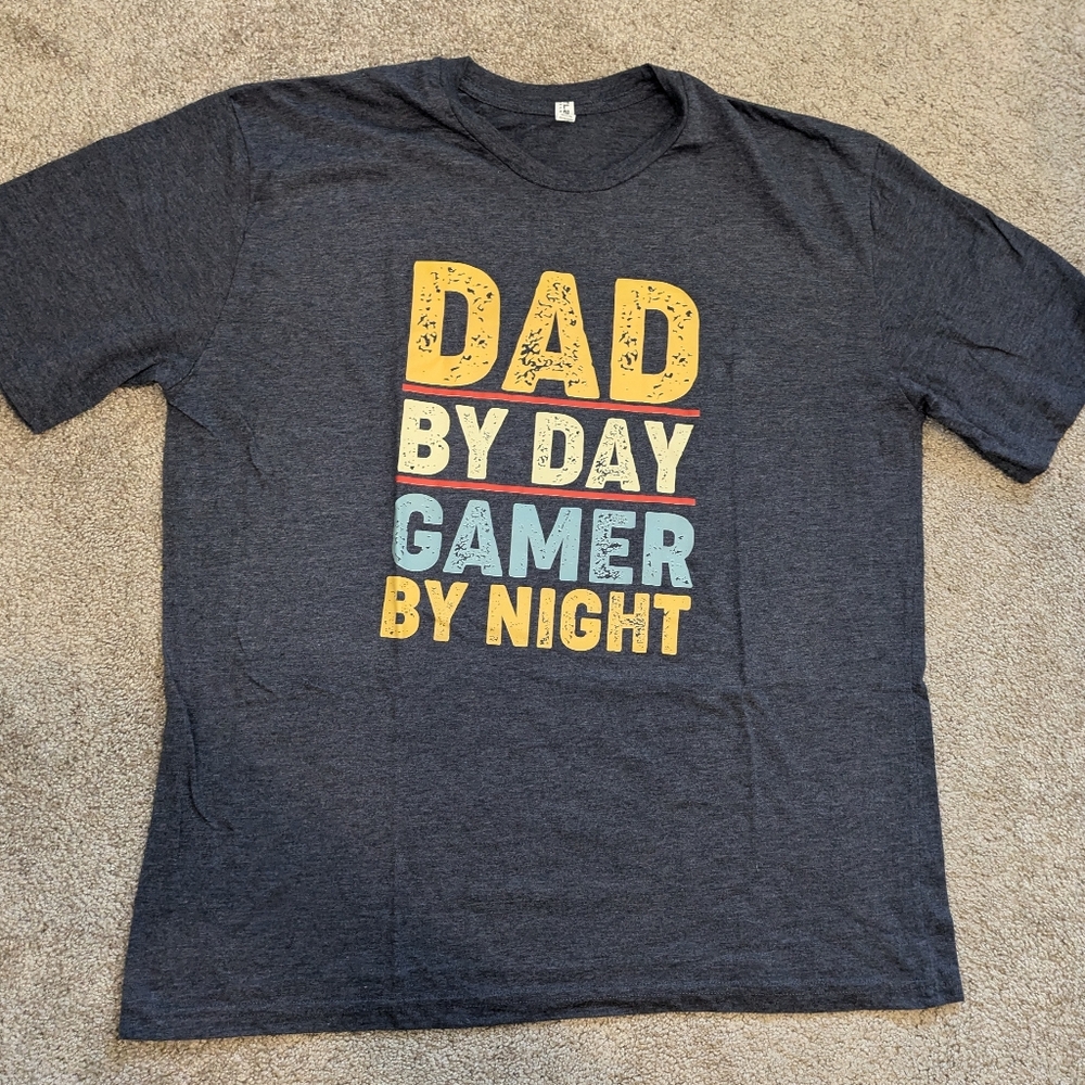 XXL Mens gamer dad t-shirt